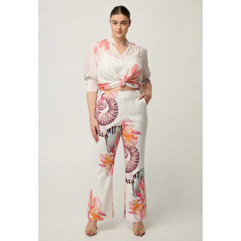 OnceWas Oleander Shirred Blouse image number 3